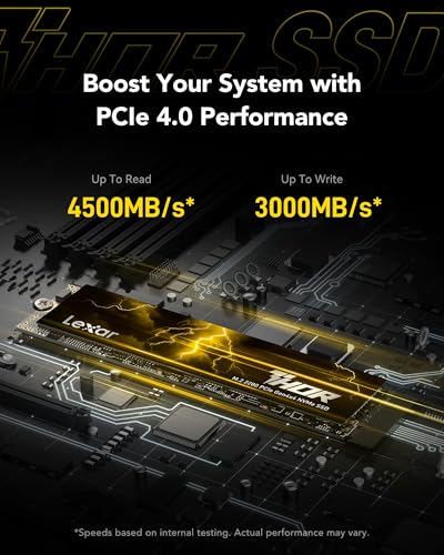 Image of Lexar 2TB Thor PRO PCIe Gen4 Internal SSD, Up to 7000 /5000 MB /s Read /Write, Compatible with PS5, for Casual Gamers and Creators