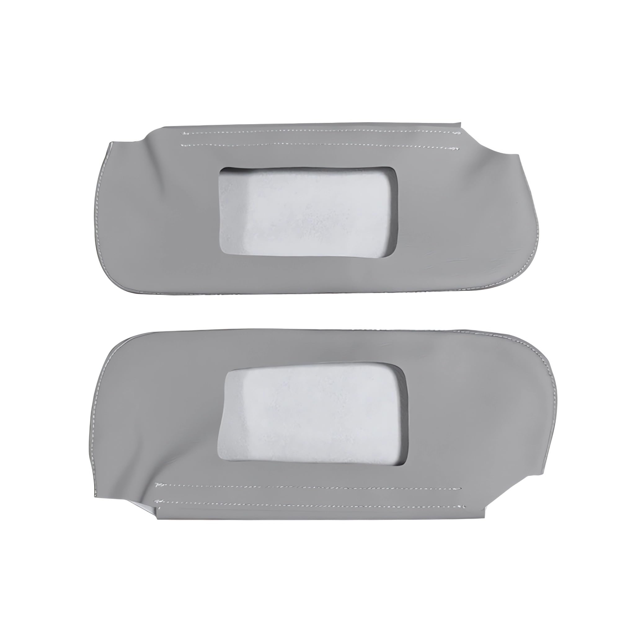 BuliBoao Car Sun Visor Cover Pair Fit for Chevy Camaro 1993-2002, for Pontiac Firebird 1993-2002, Microfiber Leather, Gray