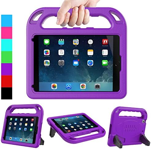 LEDNICEKER Kids Case for iPad Mini 1 2 3 4 5 - Light Weight Shock Proof Handle Friendly Convertible Stand Kids Case for iPad Mini, Mini 5 (2019), Mini 4, iPad Mini 3rd Gen, Mini 2 - Purple