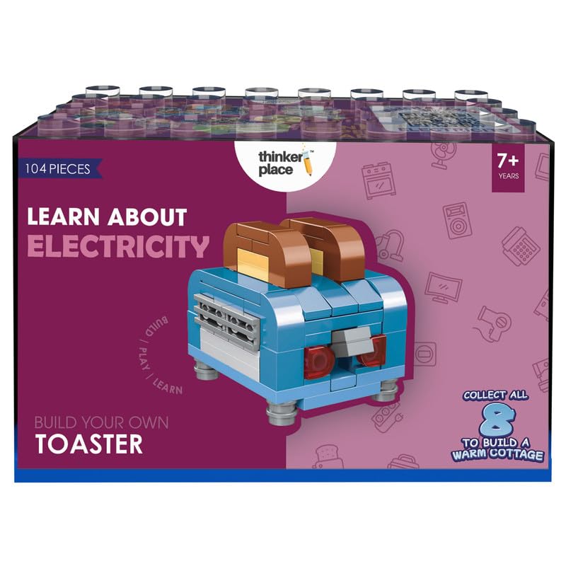 Image of STEM Home Appliance Toaster Building Blocks Set (95 Pcs) | DIY Kitchen & Pretend Play Toy for Kids 6+ Years (Boys & Girls) | Educational Role Play Creativity Toy