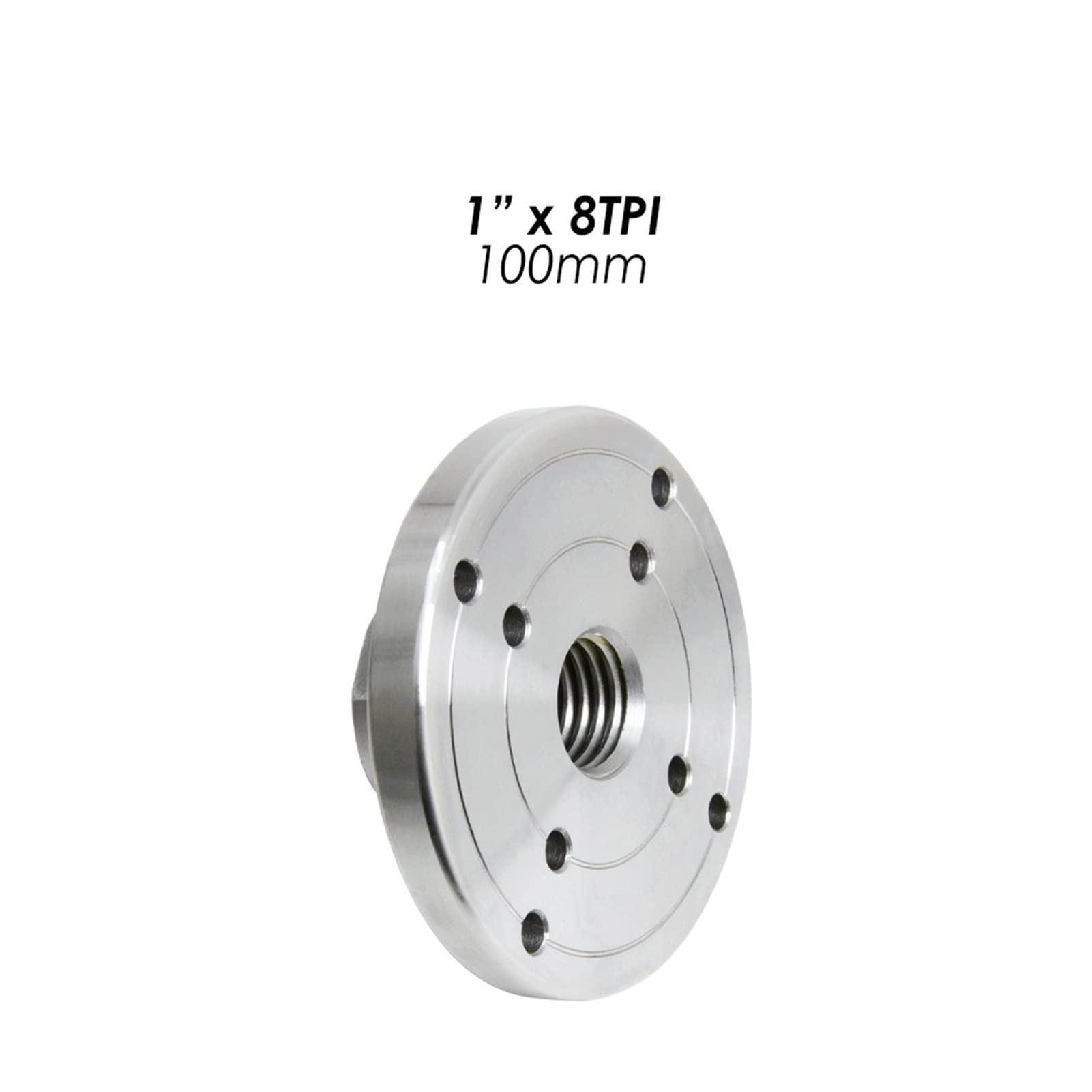 Placa Frontal De Brida De 4 Pulgadas, Placa Frontal De Torno De Madera for Máquina De Torneado De Carpintería Roscada De 1X8 TPI, Portabrocas De Torno