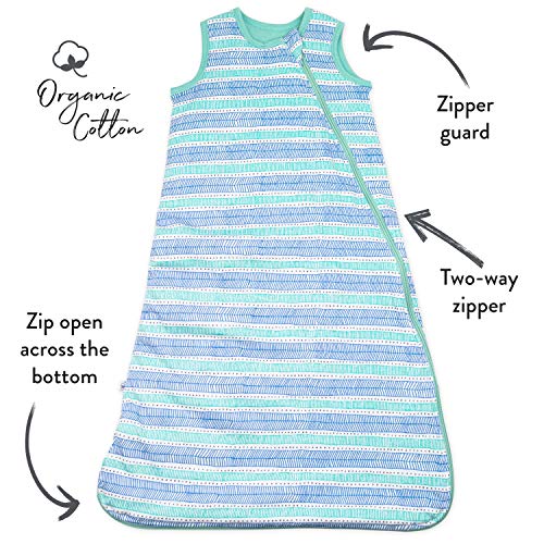 Image of HonestBaby Wearable Blankets Sleeping Bags Swaddle Transition 100% Organic Cotton for Infant Baby Boys, Girls, Unisex