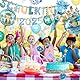 iZoeL Schulkind 2025 Deko Einschulung Junge - Girlande, Zuckertüten Girlande, Folienballon, 15 Luftballons, 16 Konfetti für Schulanfang und Schuleinführung