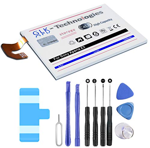 GLK Technology   Batería de repuesto para Sony Xperia Z3 y D6603 (2300 mAh, incluye set de herramientas)