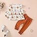 9-12 Month Girl Clothes Baby Girl Outfit Fall Flowers Shirt Top Long Pants Baby Girl Gift Set Winter Baby Clothes for Girls