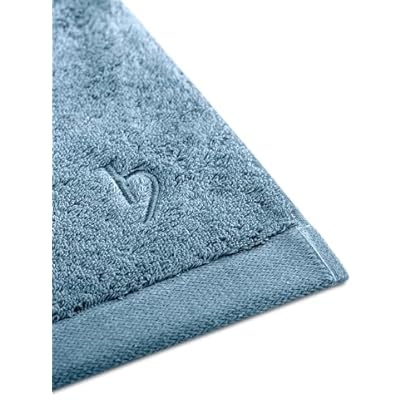 herzbach home Premium Handtücher 50 x 100 cm 4er-Set (Graublau) – Hochwertige, weiche & saugstarke Handtücher in Bester Qualität – 100% natürliche Baumwolle – Bild 5