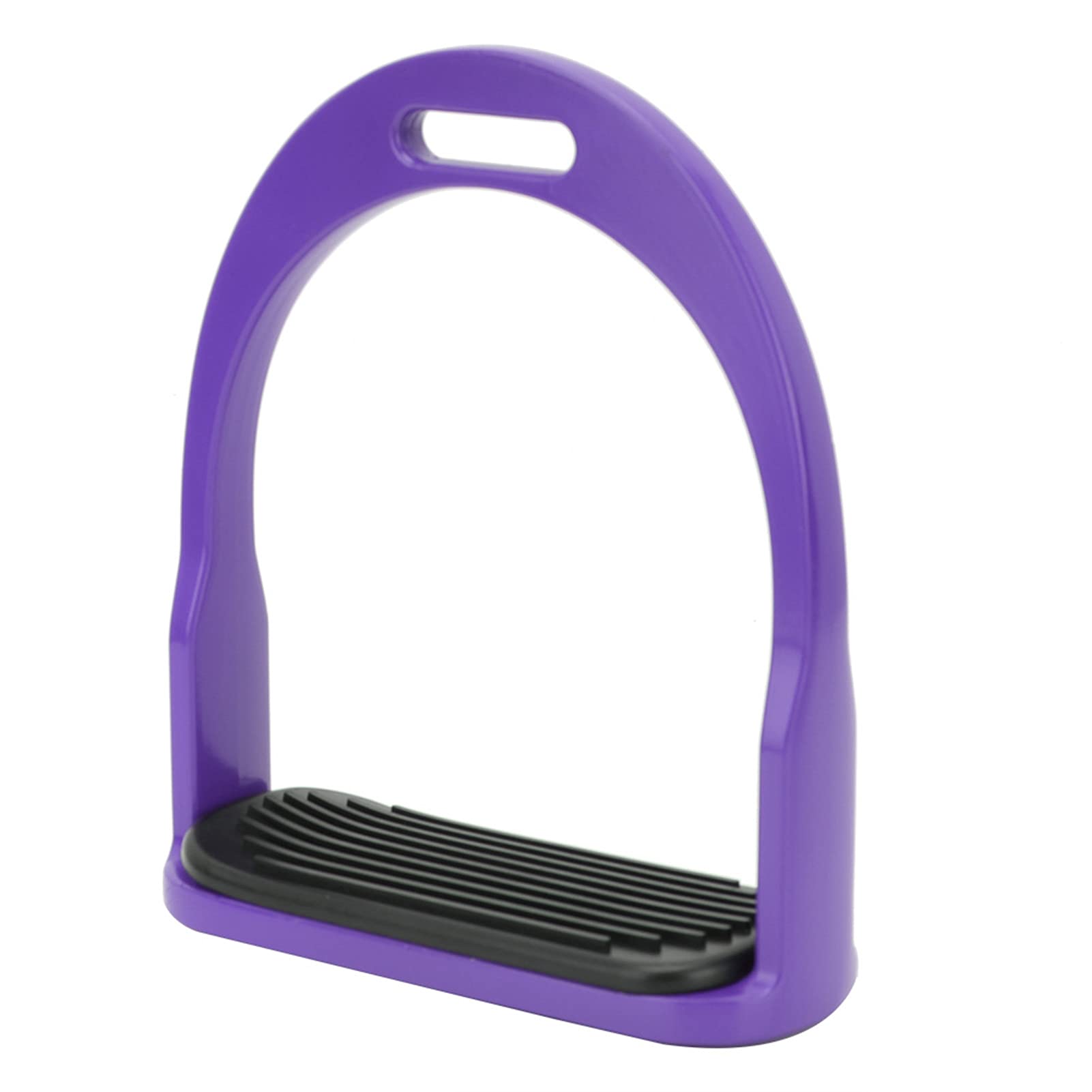 Estribos anchos de seguridad para montar a caballo de aluminio de primera calidad para niños (Púrpura)