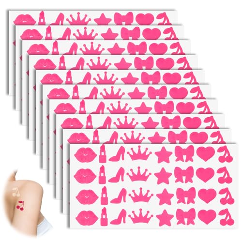 320 Pcs Tanning Stickers for Body, Self Adhesive Summer Stickers, Removable Body Sticker for Summer Beach Outdoor Indoor Salon Party Supplies