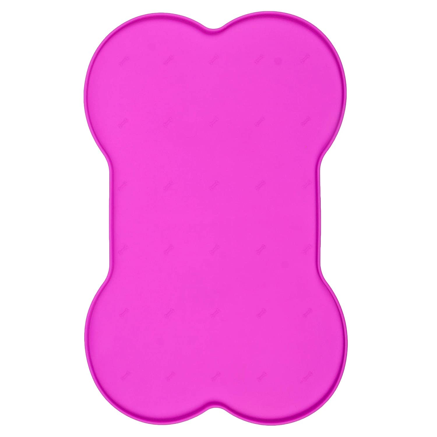 Animax Silicone Waterproof Dog Cat Pet Feeding Food Mat with Raised Edge | Non Slip, Easy Clean Pet Dog Cat Bowl Mats Placemat Multicolor (Speacially for Dog) - Pink (B0BBZSYMST) Amazon Price History, Amazon Price Tracker
