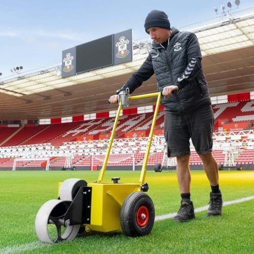 StadiumMax Cricket Wheel Transfer Line Marker - 13.8L Capacity Tank | Ultra-Durable Steel (Machine Only | 2