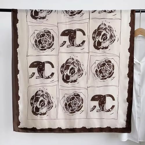 Image of MALINA Women's Polyester Silk Satin Stole Scarf - Soft Lightweight Fashion Wrap, Elegant Floral & Gradient Design, summer stole,Scarf For Women,Premium Stole,Large Size 180x90 cm'