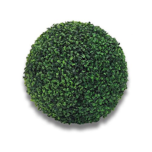 AsiaShopping 1 SFERA BOSSO ARTIFICIALE SINTETICA FOGLIE VERDI BUXUS FINTO PALLA 30 CM