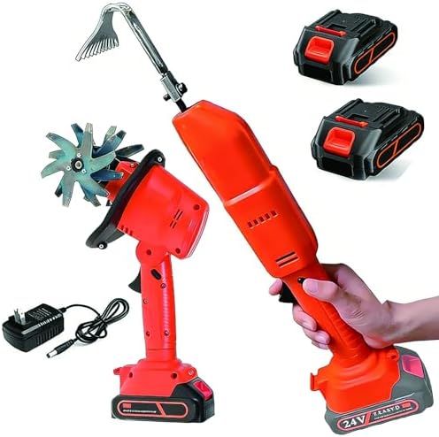 Mini Houe Électrique & Motoculteur sans Fil – Rotavator De Jardin...