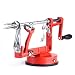 Apple Peeler Masione® Slicer & Corer / Peel, Slice & Core W/ Suction Base for Everyday Kitchen Use (Red)