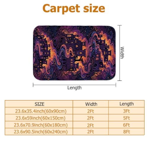 Alfombra rectangular antideslizante de 2x8 pies para puerta de entrada interior 3