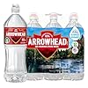 زجاجات مياه الينابيع الجبلية من Arrowhead، عبوة من 6 قطع - مياه معبأة في زجاجات ثابتة تحتوي على معادن طبيعية للتذوق - زجاجة رياضية سعة 23.7 أونصة سائلة مع غطاء قابل للطي