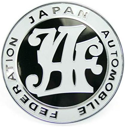 Insignia negra del emblema de la Federación del Automóvil de Japón JDM JAF para la parrilla delantera de Toyota disponible en Yaxa Venezuela