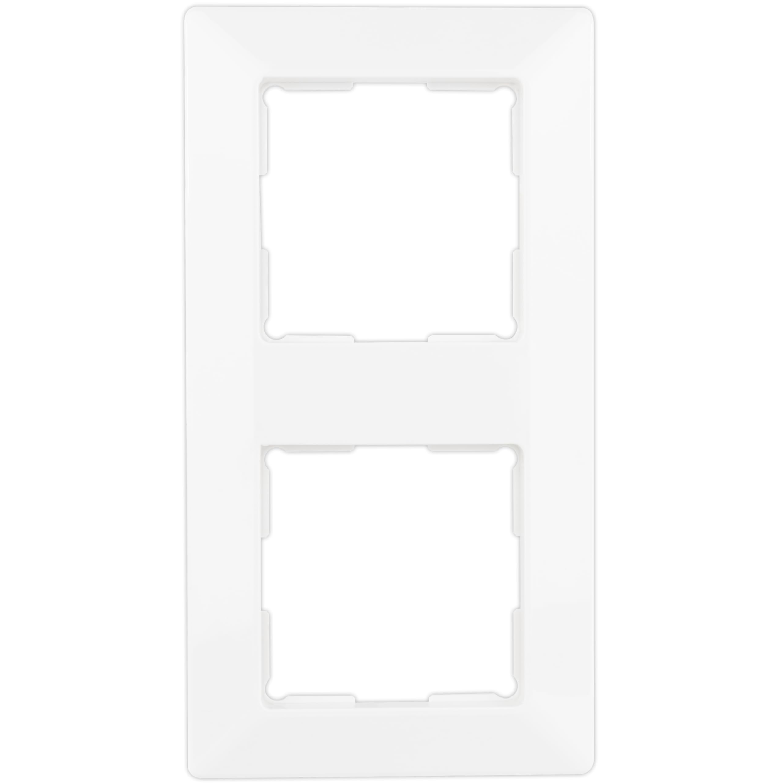 REV Quadro, 2-fach Rahmen Steckdose, Rahmen Lichtschalter etc., weiss