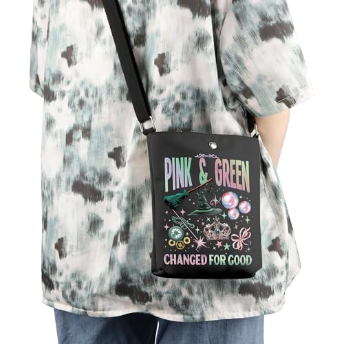 WCGXKO Musical Witch Inspired Crossbody Bag Changed for Good Witch Fan Gift Musical Gift Evil Witch Merch3