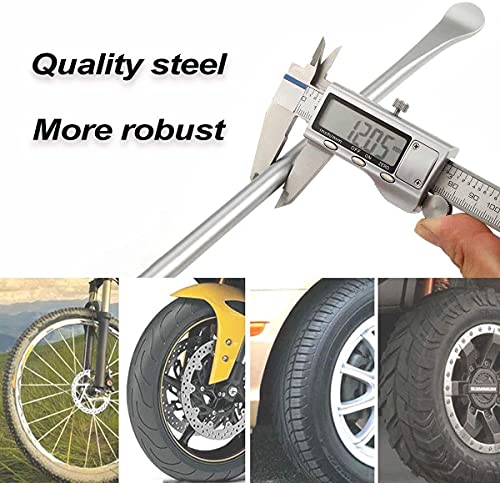 Yingjee 14.5Inch Tire Spoons Motorcycle, Dirt Bike Tire Spoon Set, Professional Tire Changing Spoons Lever Iron Tool Kit With Durable Bag & 3 Tire Irons & 3 Rim Protectors & 1 Valve Core And Caps Set #TOP2