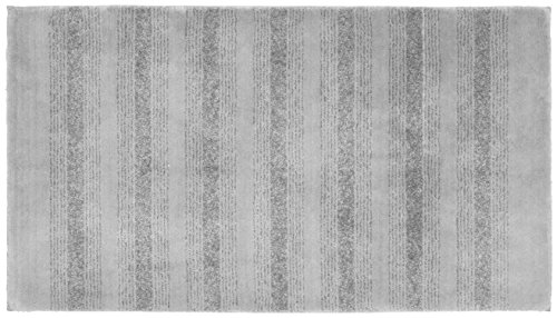 Garland Rug Essence Nylon Washable Rug, 30-Inch by 50-Inch, Platinum Gray