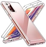galaxy note 2 hülle glitzer [Perfekt Gestaltet] --- Das kristallklare handyhülle Kompatibel für Samsung Galaxy Note 20 4G / 5G zeigt das originale Design des Handys und die Schönheit. Alle Anschlüsse und Buttons sind bestens zu erreichen und leicht zu bedienen. Die Kombination aus Abdeckung und Glasfolie bietet den besten umfassender Schutz für Ihr Telefon.