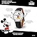 DISNEY Mickey's Articulating Hands Watch - Mickey Mouse Watch for Men - Vintage 90s Mouse Watches - Classic Men's Toys - Stylish Design - Silver Case - Black Leather Strap