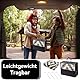 Homaxy Outdoor Teppich Wetterfest, Kunststoff Stroh UV-beständig Wendbar Faltbar Waschbar Balkon Garten Teppich für Terrasse Camping Picknick (180 x 270 cm, Schwarz & Beige)