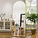 GLSLAND-21x64 inch Full Length Mirror-Aluminum Alloy Frame-Arch Mirror Full Length HD-Full Body Mirror-for Bedroom or Living Room, Gold