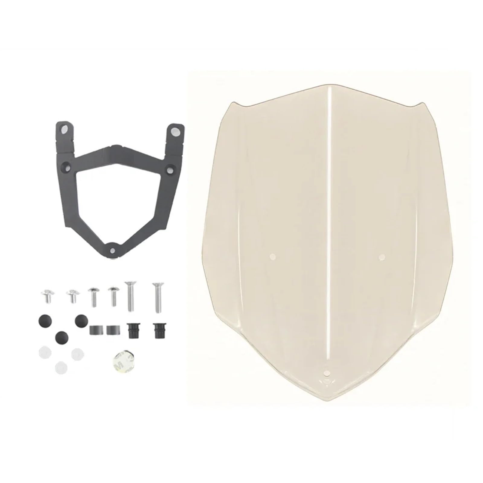 powietrzadeflektor Pasuje do Yamaha MT03 MT 03 2016-2018 2019 Motocykl Osłona przednia Deflektor Szyby Sport Touring Racing Uchwyt szyby przedniej Deflektor motocykla(Hot Air Deflector B)