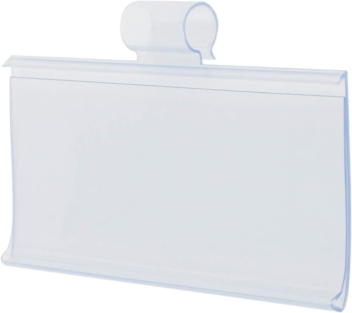 Plastic Label Holders 3" - Ultra Clear Easy Clip Design - Pack of 100