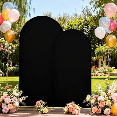 Black Arch Backdrop Cover 7.2 and 6FT for Party Halloween - image 3