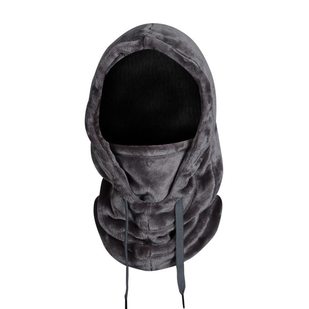 Winter Ski Face Mask for Men Women Windproof Warm Face Cover Helmets Hats Plush Hooded Scarf for Cold