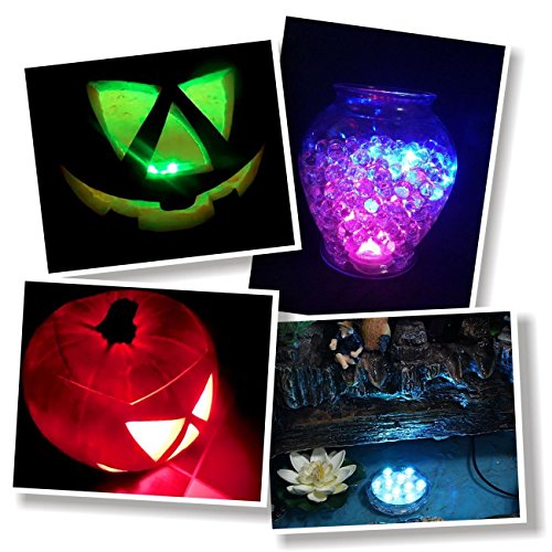 Tripop RGB kleurveranderende LED-verlichting, 13 kleuren 4 modi dompellichten met afstandsbedieningen + batterij… - Image 8