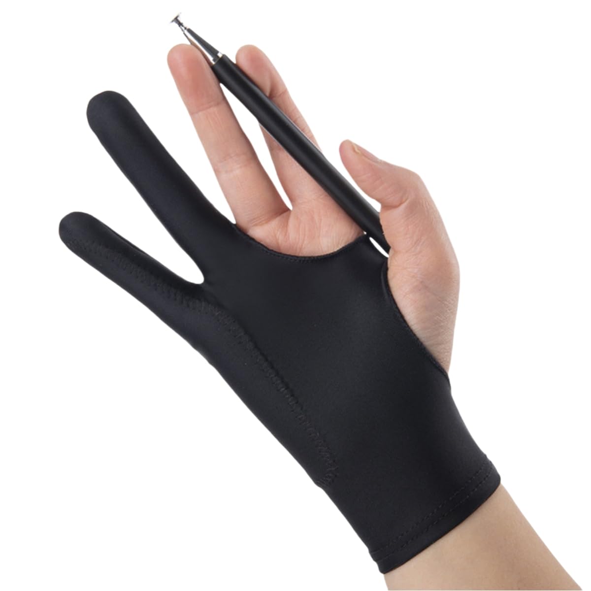 SRHVJ 1 Pcs Drawing Glove Fits Left and Right Hand for Digital Drawing Tablet, iPad, Paper Sketching