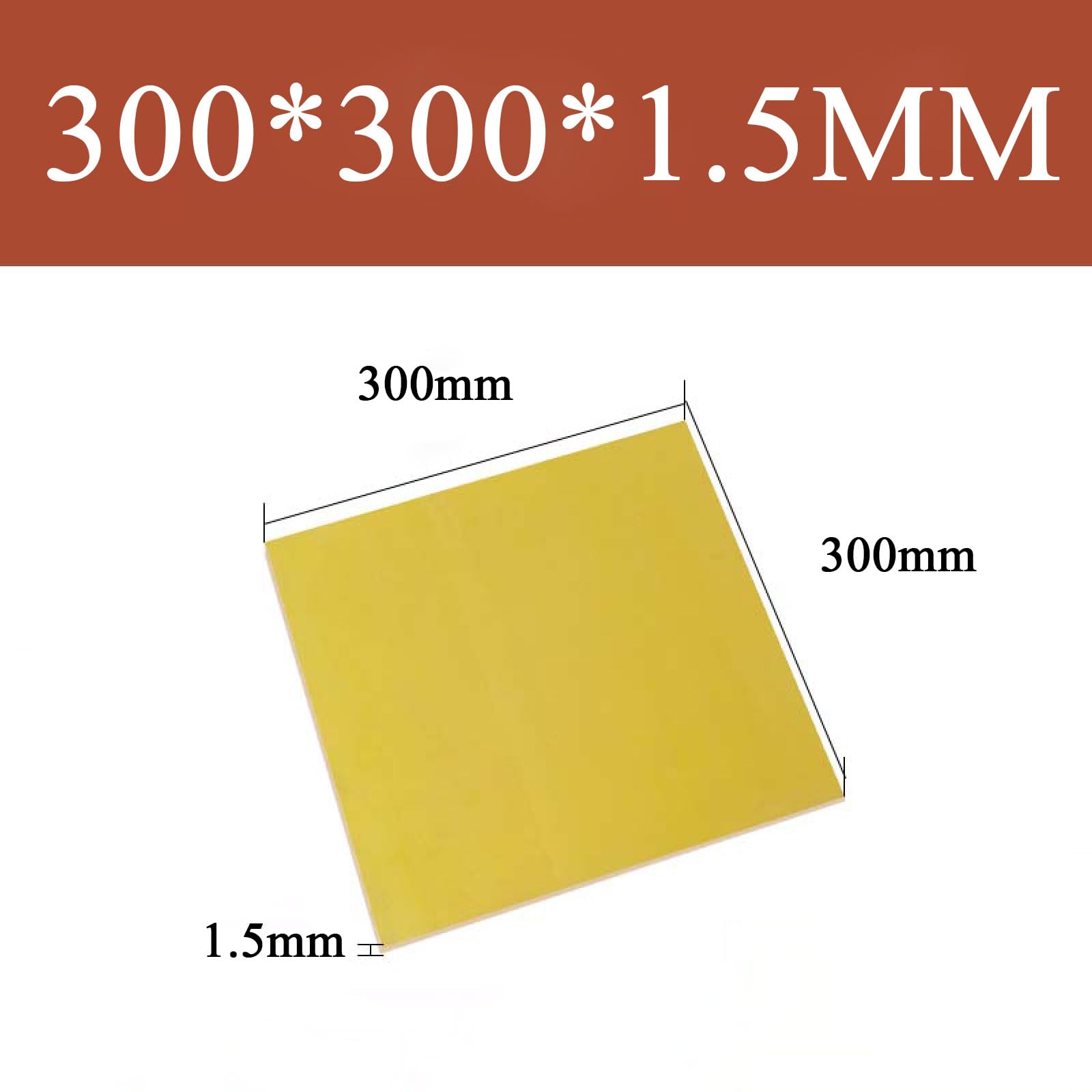 Odporny na wysokie temperatury arkusz z włókna szklanego epoksydowego 3240 - płyta elektroizolacyjna 300x300mm(300mmx300mmx1.5mm 2pcs)