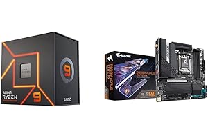 AMD Ryzen 9 7900X with GIGABYTE B650M AORUS ELITE AX Motherboard Bundle:...
