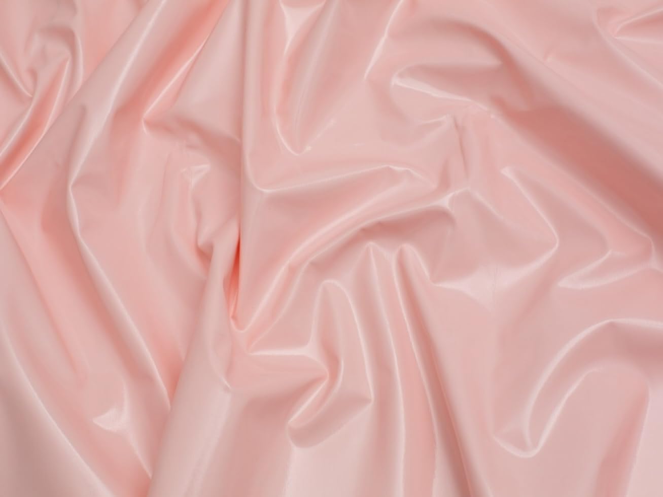 Minerva Core Range Glossy PVC Vinyl Fabric Baby Pink - Medium Weight & Suitable for Bag Making, Dressmaking, Upholstery - Approx Width: 140cm / 56" - Sold per metre