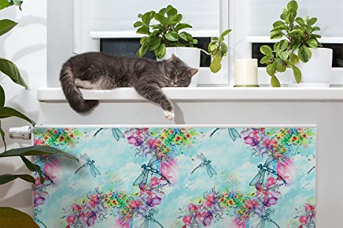 Magnifique tapis magnétique pour radiateur fleurs décoratif élégant 90x60cm - 4