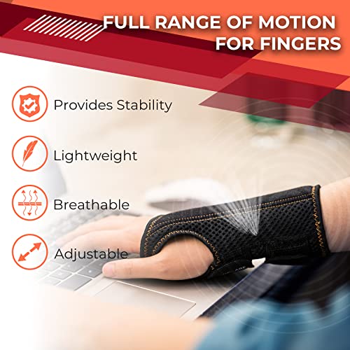 CURECARE Carpal Tunnel Wrist Splint, Breathable Wrist Splint for Men & Women, Wrist Brace Night Support with 2 Adjustable Straps, Wrist Brace for Tendonitis, Arthritis (Right Hand-Black, S/M) - Image 6