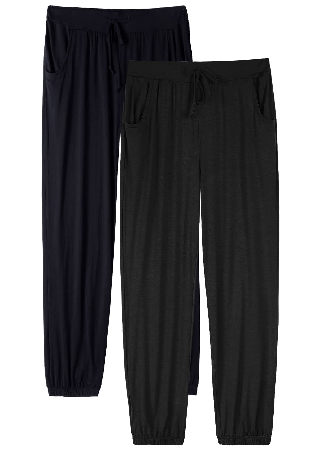 vislivin Schlafanzughose Damen Pyjamahosen Lang Freizeithose Stretch Yogahose Weiche Frauen Nachtwäsche Hosen