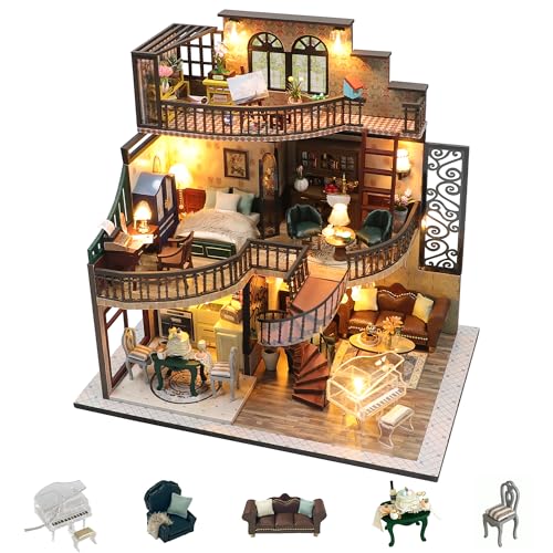 Maison miniature à faire soi-même Flever avec LED kit pavillon