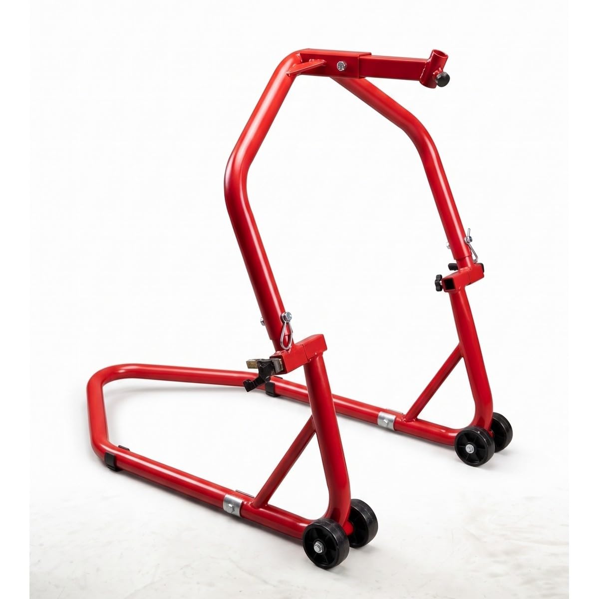 Cruizer – Caballete Alza Moto Delantero Universal sottocanotto, con orificio en el bote de dirección y 4 ruedas sottostanti