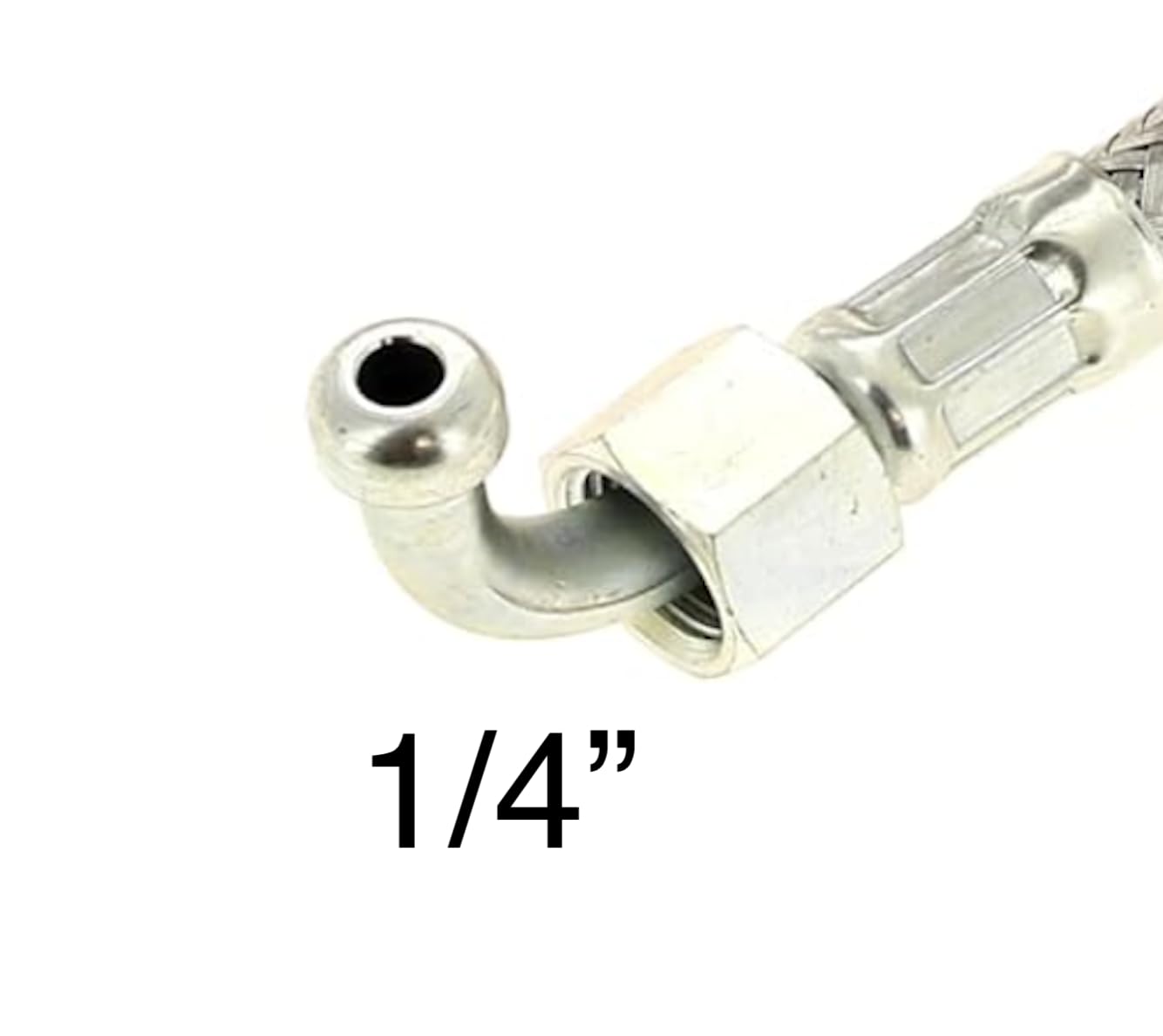 2 Unidades Tubo Flexible Quemador | 1000 mm (1 Metro) | Rosca H 3/8" x H 1/4" | Máx. 90ºC | Manguera de Conexión para Caldera de Gasoil