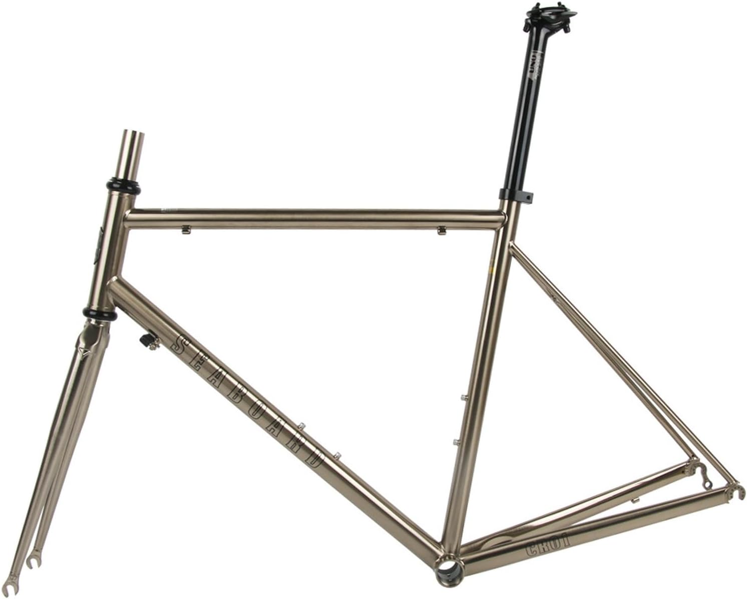 TUJISEK 700C Road Bike Frameset 44cm 47cm 50cm 53cm 56cm Bicycle Frame Chrome-Molybdenum Steel C/Rim Brake Bike Frame F100mm R130mm QR BSA BB68mm(47cm)