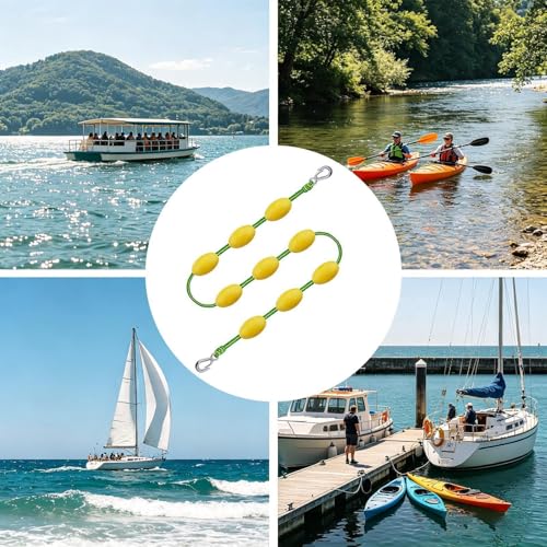 Cuerda de remolque con lineas flotantes resistentes para evitar enredos de motor en kayak 4