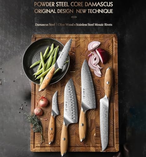 Set Cuchillos Cocina 5 Piezas Acero Aleación miniatura 3