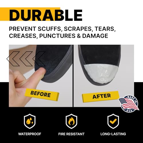 Image of Tuff Toe Boot Protector Guard Cover Dip | Waterproof Shoe Repair Glue Adhesive