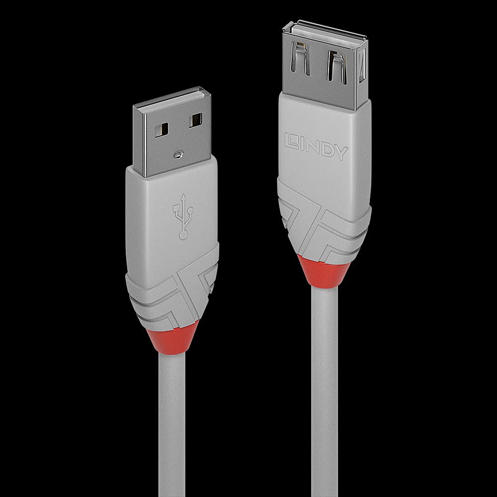 Prolunga USB 2.0 Tipo A Anthra Line, 0.2m (Confezione da 4)