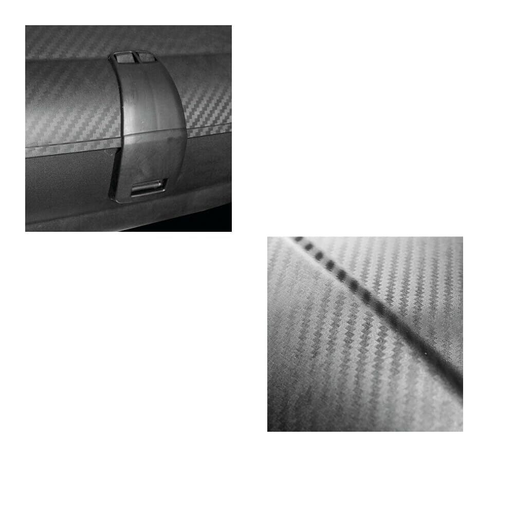 Box da tetto 320 litri aerodinamico per auto - carbon look - con chiusura centralizzata e chiusura anteriore